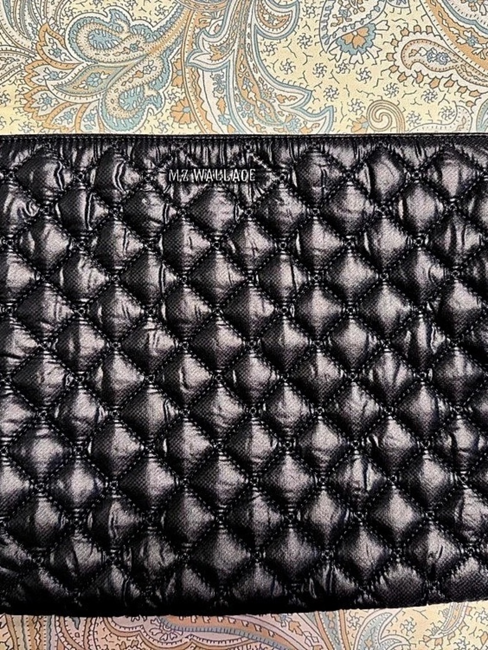 NWOT MZ WALLACE Black Rec Metro Pouch - Picture 2 of 5